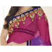 Fantastic Purple Colored Embroidered Net Chiffon Lehenga Saree Fantastic Purple Colored Embroidered Net Chiffon Lehenga Saree